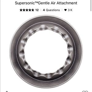 DYSON hair Dryer gentle air attachment